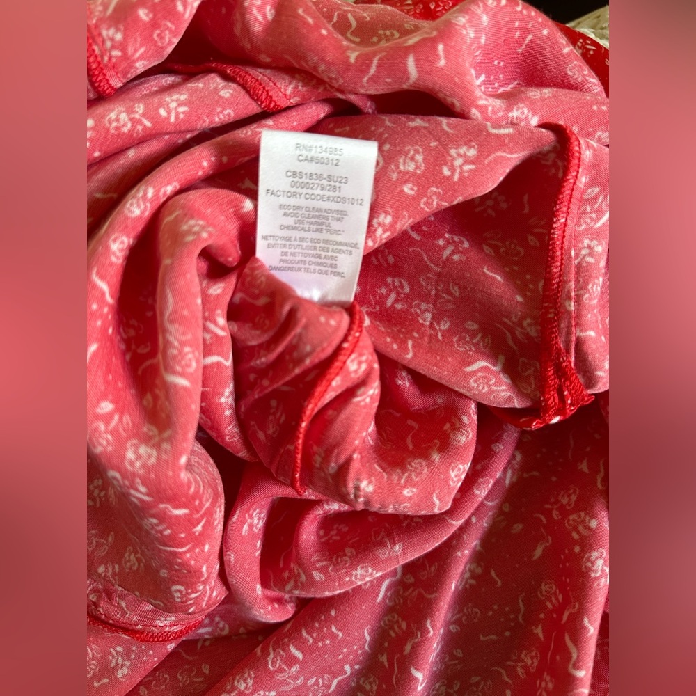 For Love and Lemons Chianti top and barbera midi skirt set pink XS - Picture 12 of 13